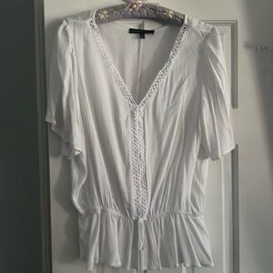 White Adrienne Vittadini Blouse